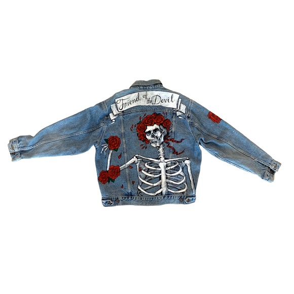 Vintage Levi's Hand painted Grateful Dead Jacket - Picture 6 of 10